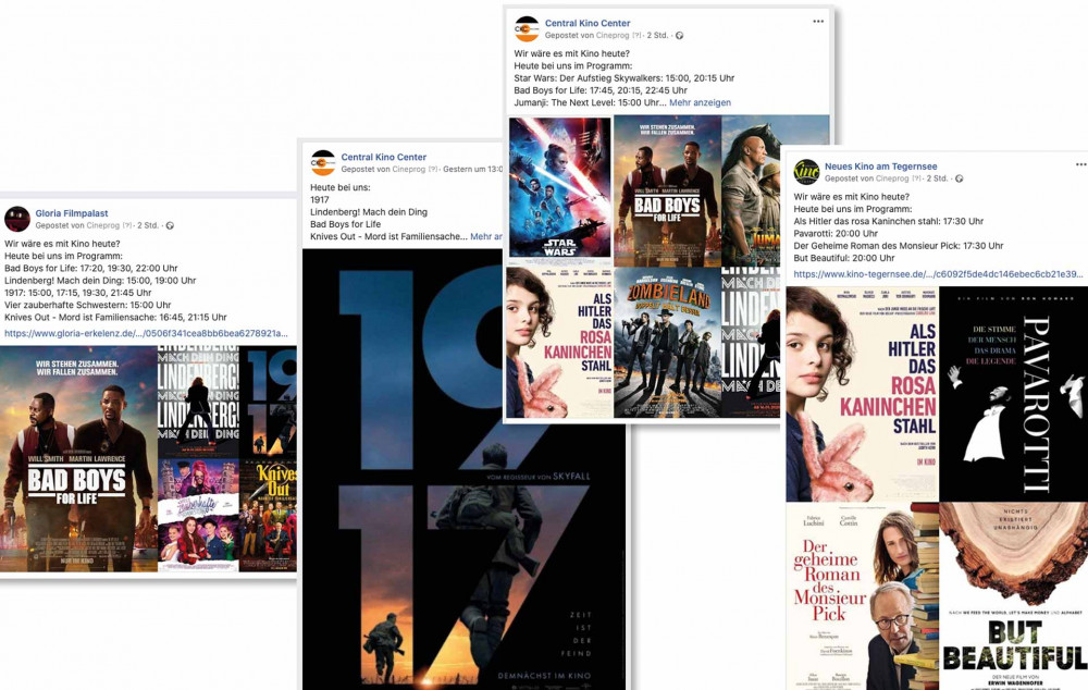 Automatische Postercollagen für Facebook.