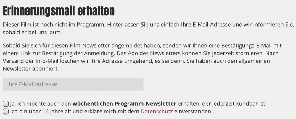 NEU: Automatische Erinnerungsmails
