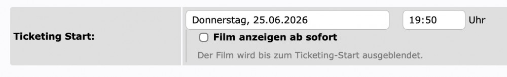 Filmprogramm auf die Minute genau steuern — Ticketing-Start neu gedacht